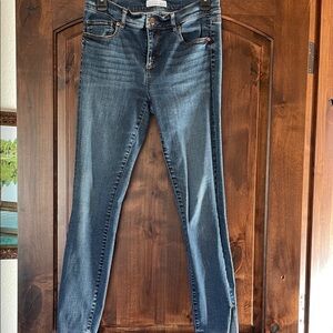 LOFT Dark Wash Straight Leg Jeans